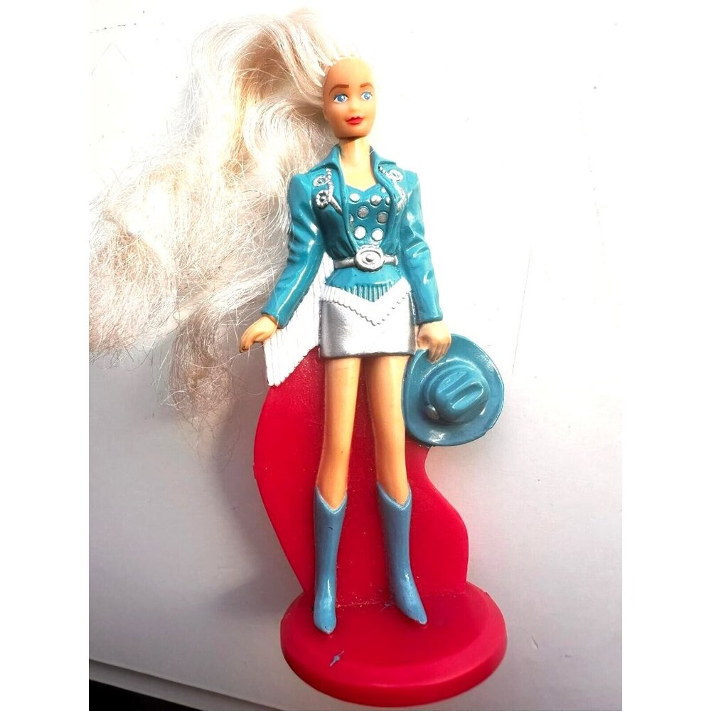 Vintage Original Mattel Inc 1990s McDonald's Happy Meal Cowgirl Barbie